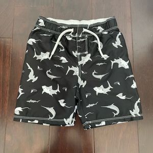 Old Navy Sharks swim trunk, size 4